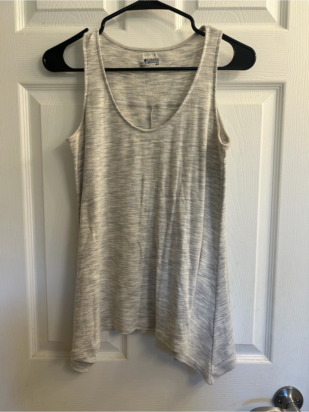 Columbia Women's Heathered Light Gray Scoop Neck Tank